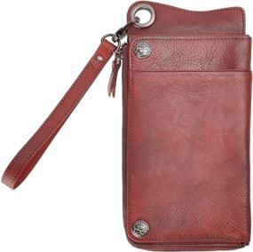 img 4 attached to ZLYC Vintage Handmade Detachable Wristlet Women's Handbags & Wallets - Wallets for Timeless Style and Practicality