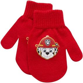 img 2 attached to 🧤 Stay Warm with Nickelodeon Patrol Winter Gloves - Boys' Cold Weather Mittens