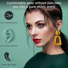 img 1 attached to 🎧 SIYIBAEBY USB C Headphones - Magnetic Wired Earbuds with Microphone for Samsung S21/S20/Note 10/20, OnePlus 6T/7/8, Google Pixel 5/4/3/2, Huawei P40/P30/P20