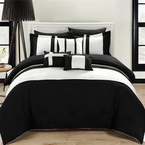 img 4 attached to 🌟 Black Queen Chic Home 10-Piece Fiesta Bed-in-a-Bag Comforter Set - Enhanced SEO