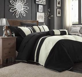 img 3 attached to 🌟 Black Queen Chic Home 10-Piece Fiesta Bed-in-a-Bag Comforter Set - Enhanced SEO