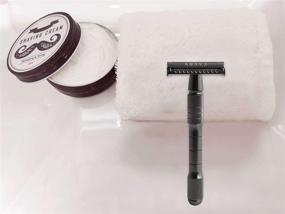 img 2 attached to 🪒 Facón Classic Long Handle Double Edge Safety Razor with 50 Platinum Japanese Stainless Steel Blades - Experience Smooth Wet Shaving and Get 200+ Shaves