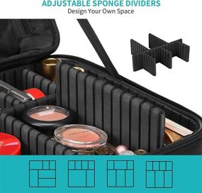 img 2 attached to Portable 🎒 Adjustable Professional Cosmetic Organizer