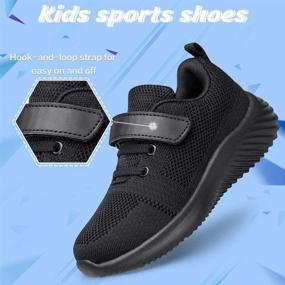 img 1 attached to 👟 Wonvatu Toddler Little Kid Sneakers: Adorable Strap Walking Athletic Sports Shoes for Boys and Girls