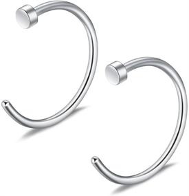 img 2 attached to Ruifan Stainless Jewelry Piercing Earrings Women's Jewelry in Body Jewelry