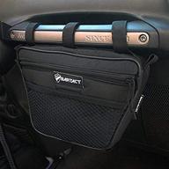 🚙 enhance your jeep experience with the bartact passenger grab handle dash bag - fabric black logo
