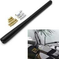 enhance your chevrolet silverado or gmc sierra: ijdmtoy 7-inch matte black metal short radio antenna topper review logo