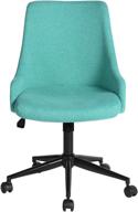 🪑 home office desk chair swivel upholstered in b-green for conference tasks logo