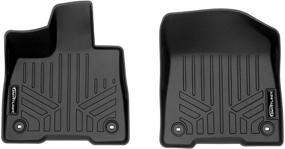 img 4 attached to 🔥 SMARTLINER All Weather Custom Fit Floor Mats 1st Row Liner Set Black for 2021 Toyota Sienna - Enhanced Protection and Style