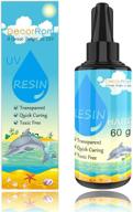 🔆 60g uv resin - transparent hard type glue for diy jewelry craft decoration making - crystal clear solar cure sunlight activated resin for resin mold, casting and coating logo