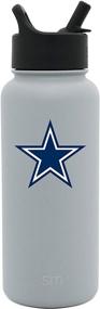 img 4 attached to 🏈 NFL Premium Stainless Steel Summit Water Bottle - 32oz Size with Straw Lid