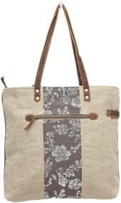 img 1 attached to 👜 Myra Bags Old Key Vintage Upcycled Canvas Tote Bag S-0738