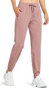 img 4 attached to 🏃 Libin Women's Lightweight Joggers: Quick-Dry, Hiking-ready, Athletic Track Pants with Zipper Pockets