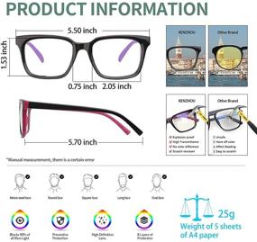 img 3 attached to 🕶️ UV Protection Polarized Sunglasses + Blue Light Blocking Computer Glasses for Men/Women