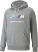 puma standard essentials fleece hoodie men's clothing for active logo