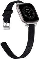 seltureone fabric compatible fitbit black logo