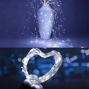 img 2 attached to 🎇 KPafory Fairy Lights Battery Operated, 2 Pack 20Ft 60LEDS Twinkle Lights with Remote Control Timer, Waterproof Bedroom Party Wedding Christmas Decorations, Indoor and Outdoor Lighting.