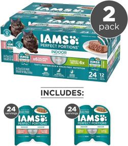 img 2 attached to 🐱 Откройте для себя вкусное разнообразие IAMS Perfect Portions Healthy Grain Free Wet Cat Food - доступно в удобных упаковках по 12 и 24 штуки!