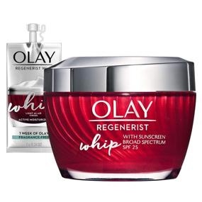 img 4 attached to Olay Regenerist Whip Face Moisturizer SPF 25, 1.7 oz + Travel/Trial Size Gift Set