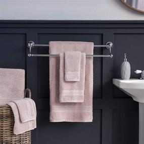 img 2 attached to 🛀 Welhome Premium 100% Egyptian Cotton Towel Set in Blush - Ultra Absorbent - Soft & Luxurious Bath Towels - 600 GSM - Machine Washable - Includes 2 Bath Towels, 2 Hand Towels, and 2 Wash Towels