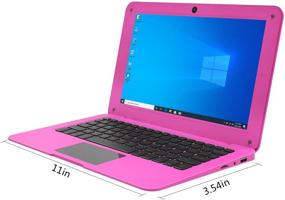 img 3 attached to 💻 HBESTORE 10.1Inch Ultra Thin Notebook: Portable Laptop Mini Computer with Intel Atom Z8350, 2GB RAM, 32GB Storage & Windows10 OS (Pink-2GB)