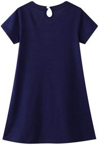 img 3 attached to Stylish HILEELANG Summer Sleeve Uniform Dresses for Girls' Clothing: Tops, Tees & Blouses