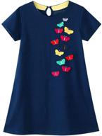 stylish hileelang summer sleeve uniform dresses for girls' clothing: tops, tees & blouses logo