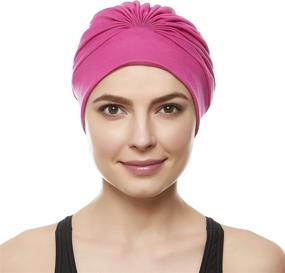 img 1 attached to Beemo Womens Bathing Turban Polyester Sports & Fitness