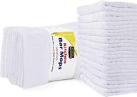 utopia towels kitchen bar mops towels, pack of 12 - 16 x 19 inches, white cotton super absorbent bar towels, multi-purpose cleaning towels for home and kitchen bars logo