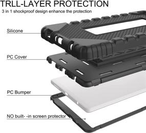 img 1 attached to Samsung SM T220 Shockproof Protective Kickstand