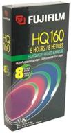 📼 fuji 23021161 high-quality vhs video tape with 8 hours recording capacity logo