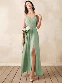 img 2 attached to Alicepub Bridesmaid Dresses Chiffon Evening Women's Clothing for Dresses