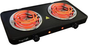 img 3 attached to 🍳 Megachef MC-2012A-B Matte Black Electric Cooktop: Easily Portable Ultra Lightweight Buffet Range with Dual Coils