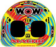 wow world of watersports macho towable tube: unleash the thrills with multiple riding positions! logo