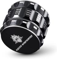 🔥 kozo grinder (2-inch, black): ultimate grinding power and sleek design logo