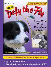 img 2 attached to 🦟 Defy The Fly Dog Collar - Small Size (13"-16") | Effective Fly Control for Dogs