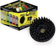 🧹 contractor grade industrial scrub brush - 5-inch diameter - threaded 5/16x24 - ultra stiff bristles - dual action polisher - da - electric & air pneumatic compatible - fits porter-cable 7424xp & meguiars g110v2 logo