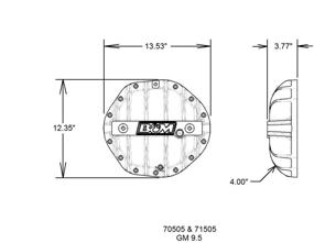 img 1 attached to 🚗 B&M 70505 Крышка дифференциала: Непобедимая защита и производительность для вашего автомобиля