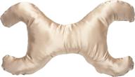 🛌 la petite pillow with satin champagne case for enhanced facial support - save my face logo
