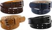 bundle kids faux leather hole boys' accessories : belts logo