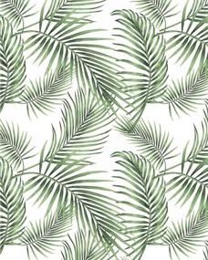 img 4 attached to Lush Tropical Jungle Wallpaper: Self-Adhesive, Peel & Stick, Removable Green Vinyl 17.7”×78.7”