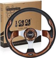 🏌️ premium brown golf cart steering wheel: compatible with ezgo, club car and yamaha at world 9.99 mall логотип