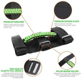 img 1 attached to Savadicar 4 X Ручки для захвата руля Ручка для рукоятки для Jeep Wrangler YJ TJ JK JL &Amp