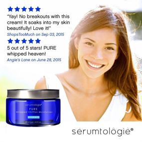 img 1 attached to 🌿 serumtologie PURE Whipped Chiffon Anti Aging Moisturizer | Men & Women | Hypoallergenic, Non Greasy & Fragrance Free | Ideal for Normal, Oily, Combination & Sensitive Skin | 4.5oz