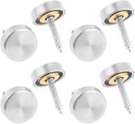 🔨 enhance your decor with uxcell 4 pcs 16mm stainless steel decorative mirror nails logo