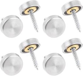 img 1 attached to 🔨 Enhance Your Decor with uxcell 4 Pcs 16mm Stainless Steel Decorative Mirror Nails