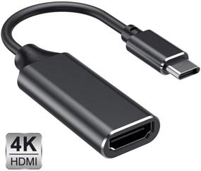 img 4 attached to 💻 Адаптер USB C к HDMI 4K для MacBook Air и Pro 2018/2017/2016, Samsung Note 9/S9/Note 8/S8, Huawei Mate 20 и др. (Черный) - Thunderbolt 3 совместим с выводом видео + звука