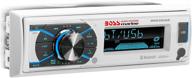 📻 boss audio systems mr632uab marine receiver – weatherproof bluetooth audio and hands-free calling, usb, mp3, am/fm, aux-in, rgb multi-color illumination with detachable front panel, white logo