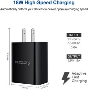 img 1 attached to High-Speed Android Phone Charger: Rapid Moto Car Charger with Fast Wall Plug, Micro USB Cable for Motorola E(2020), E6 Plus, E6s, E5 Play, E4 Plus, G5 Plus, Samsung Galaxy J8 J7 J3 S7 S6 Note 5 4