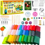 🎨 complete polymer clay starter kit - 36 vibrant colors, oven bake clay set with sculpting tools and jewelry accessories - ideal art craft clay for kids, adults, and beginners logo